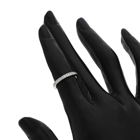 TIFFANY & CO. Platinum Diamond Ring - Picture 7 of 9